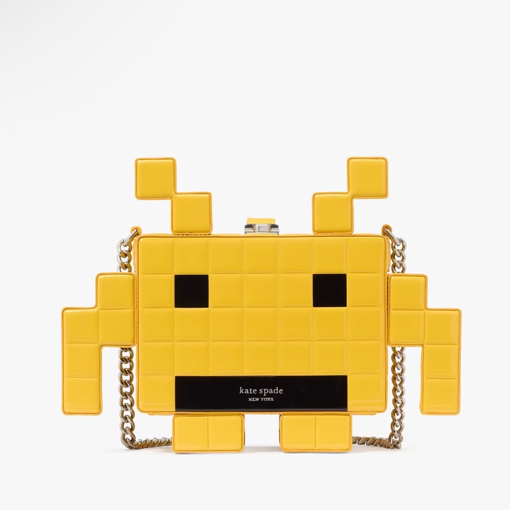 Kate Spade x Space Invaders Yellow 3D bag
